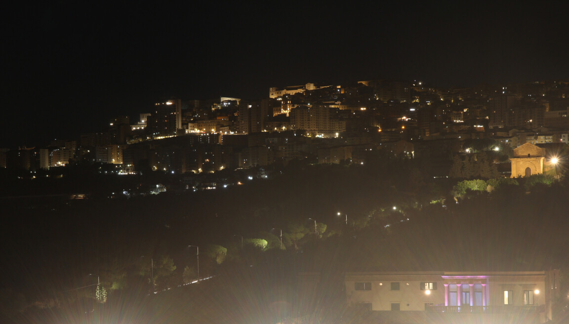 City Lights from Valle dei Templi, Sicily